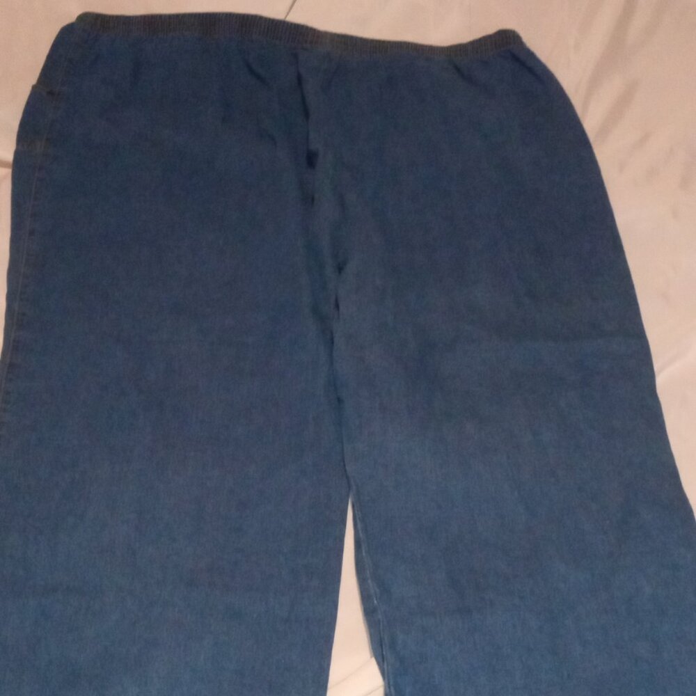 WOMENS CASUAL DESIGNS PLUS SIZED 20W DENIM PULL ON JEANS NWOT!